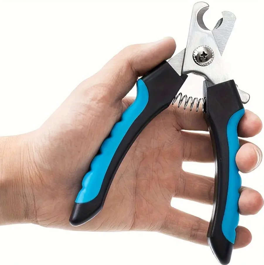 Stainless Steel Pet Nail Clipper with Safety Splash Guard