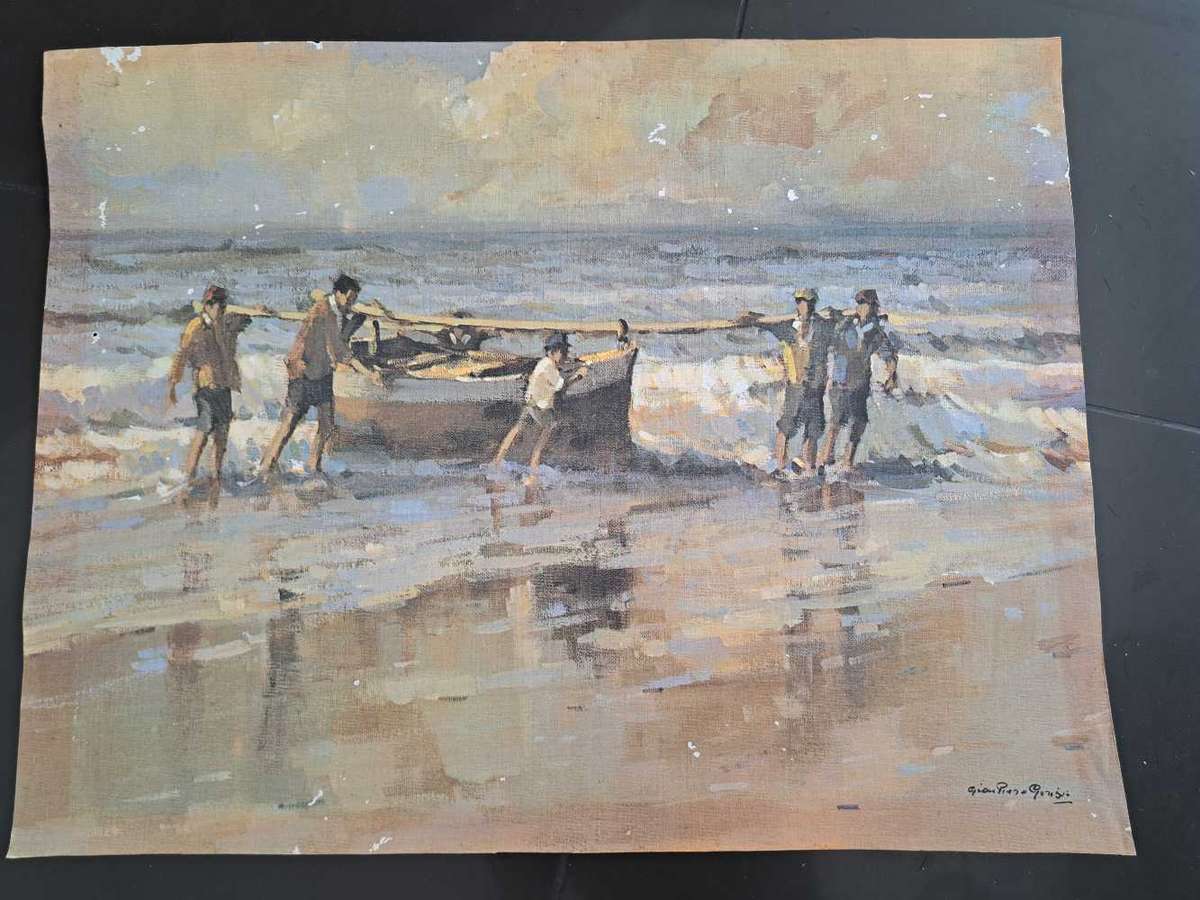 Fisherman seascape print