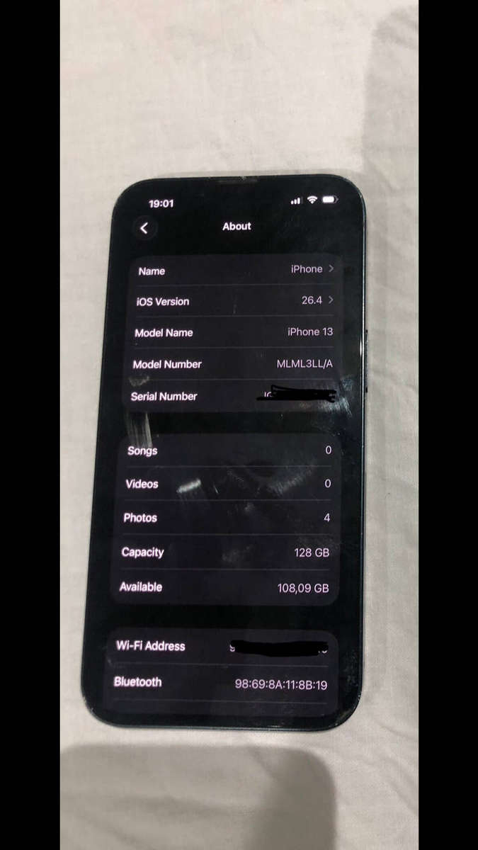 iPhone 13 |used condition 85% battery broken lens