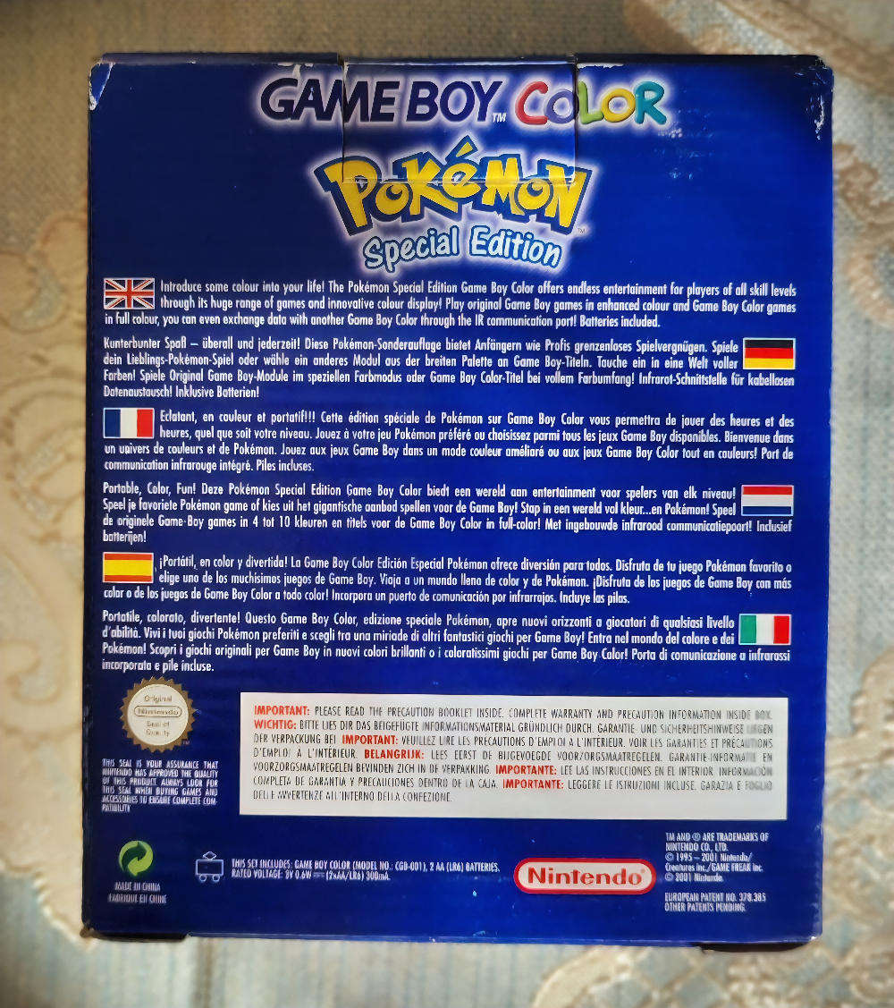 Nintendo Game Boy Color (RARE) Pokemon Special Edition