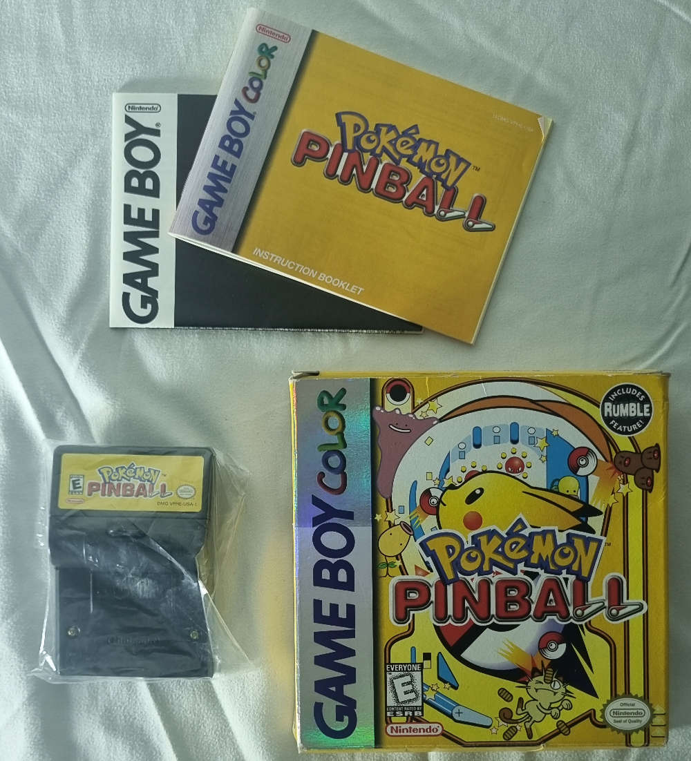 Pokémon Pinball Gameboy Color Game Cartridge