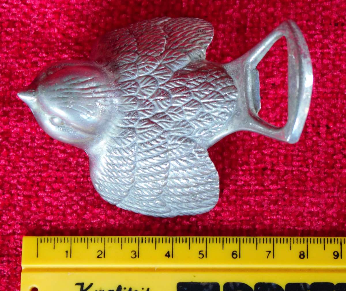 Silver Plated Sparrow Bottle Opener