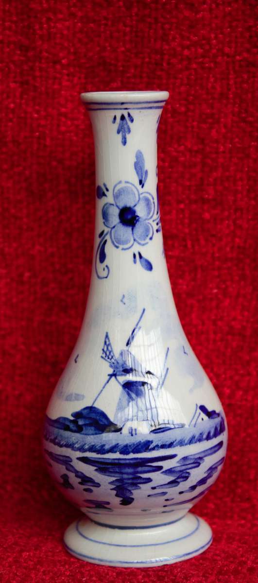 Delft Bud Vase