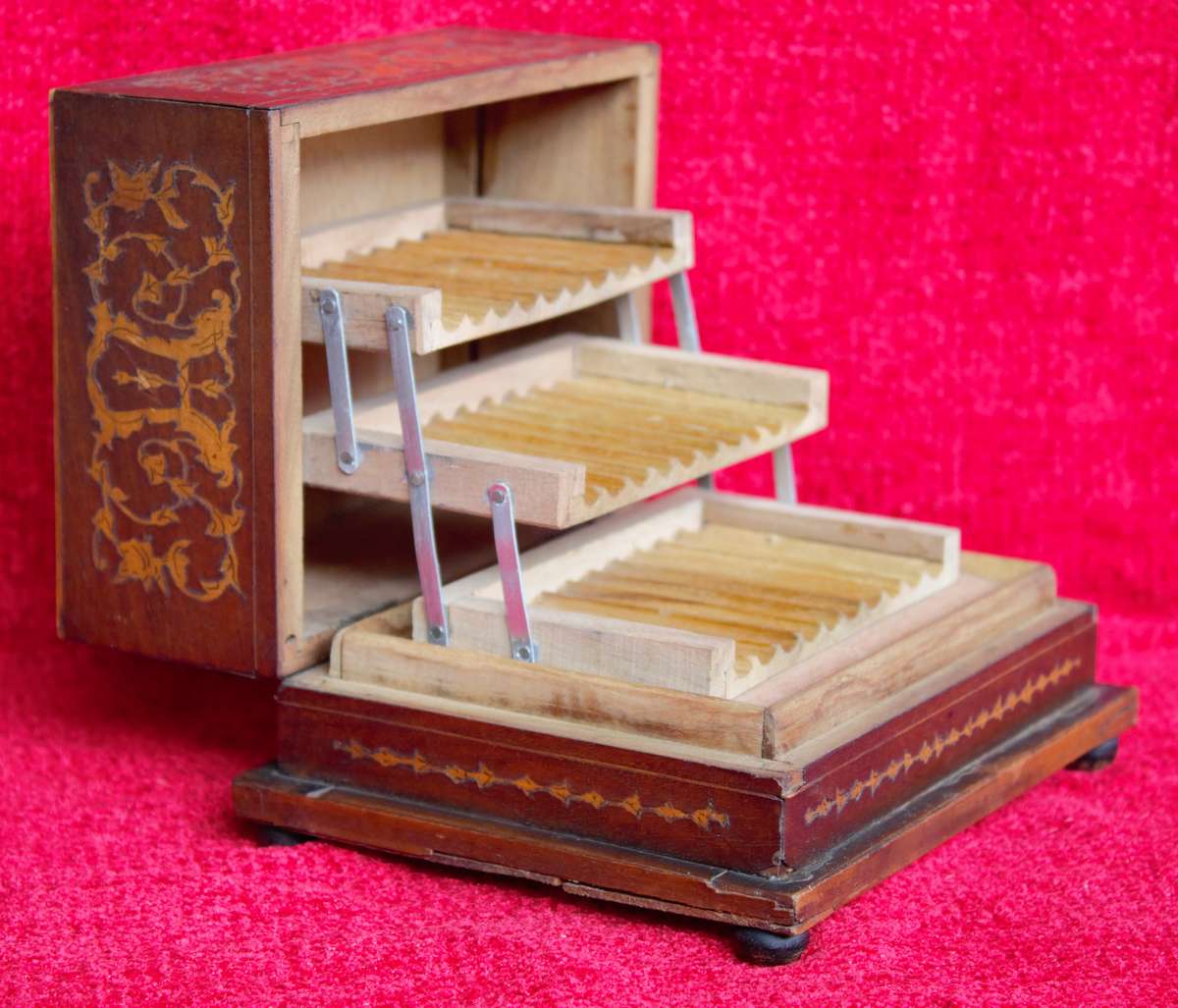 Wooden Cigarette Box - Possibly POW