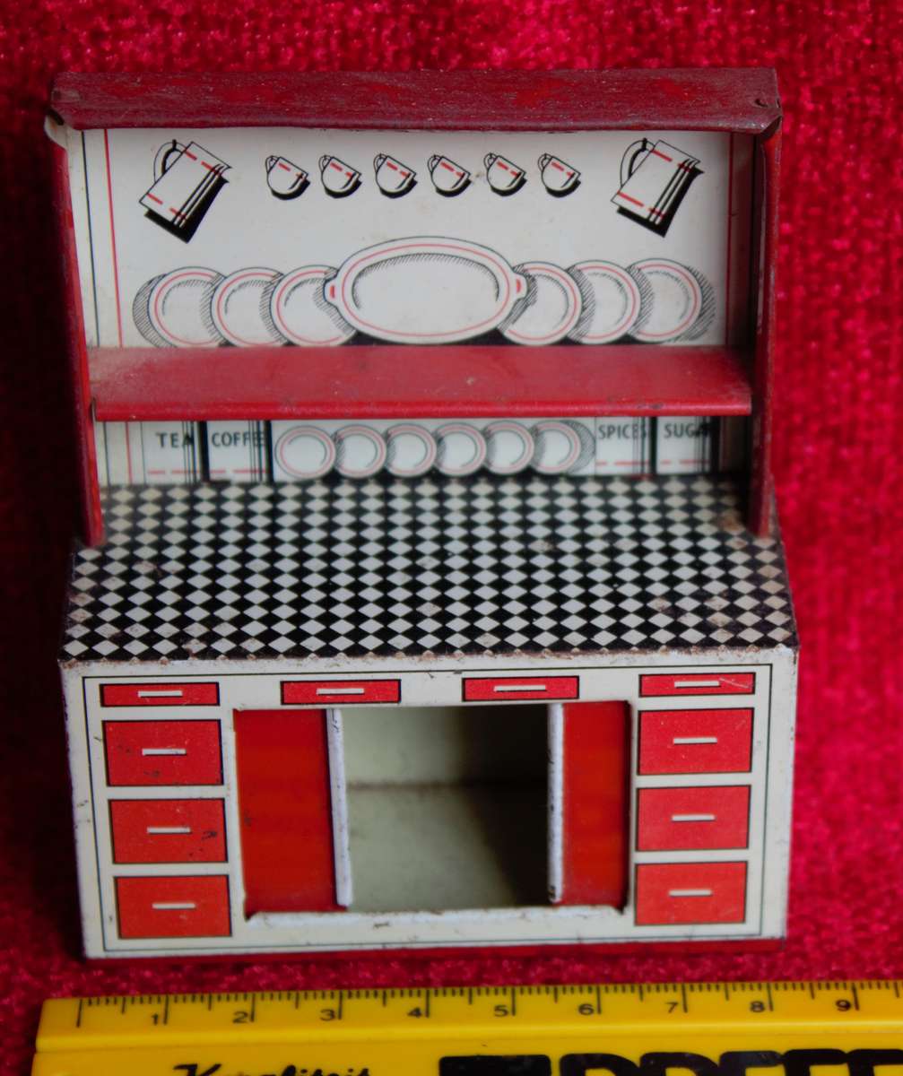 Tin Kitchen Dresser (1950s) Made in Great Britain
