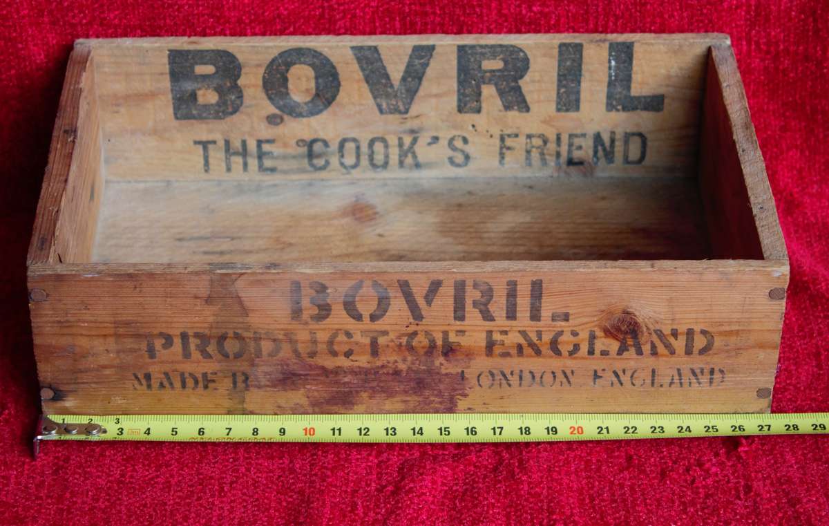 Vintage Wooden "Bovril" Crate