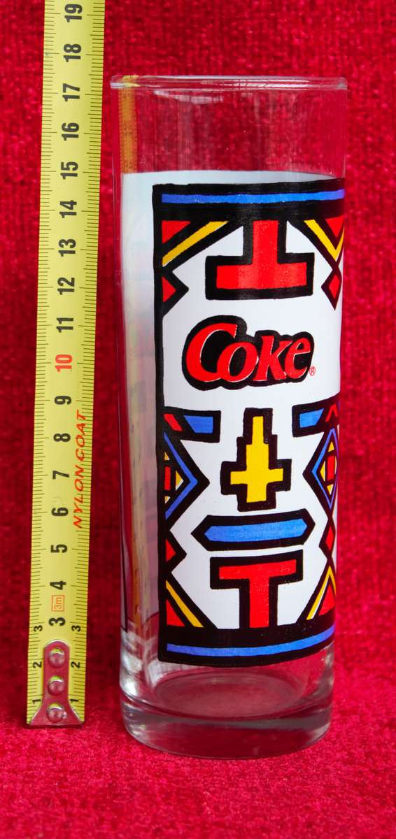 Coke Memorabilia - 5 Glasses, Bottle Opener & Sealed Bottle of Coca Cola