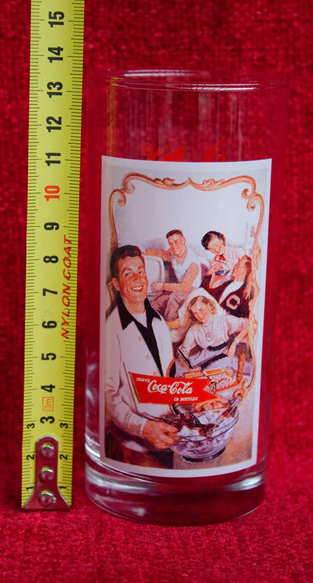 Coke Memorabilia - 5 Glasses, Bottle Opener & Sealed Bottle of Coca Cola