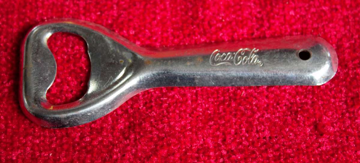 Coke Memorabilia - 5 Glasses, Bottle Opener & Sealed Bottle of Coca Cola