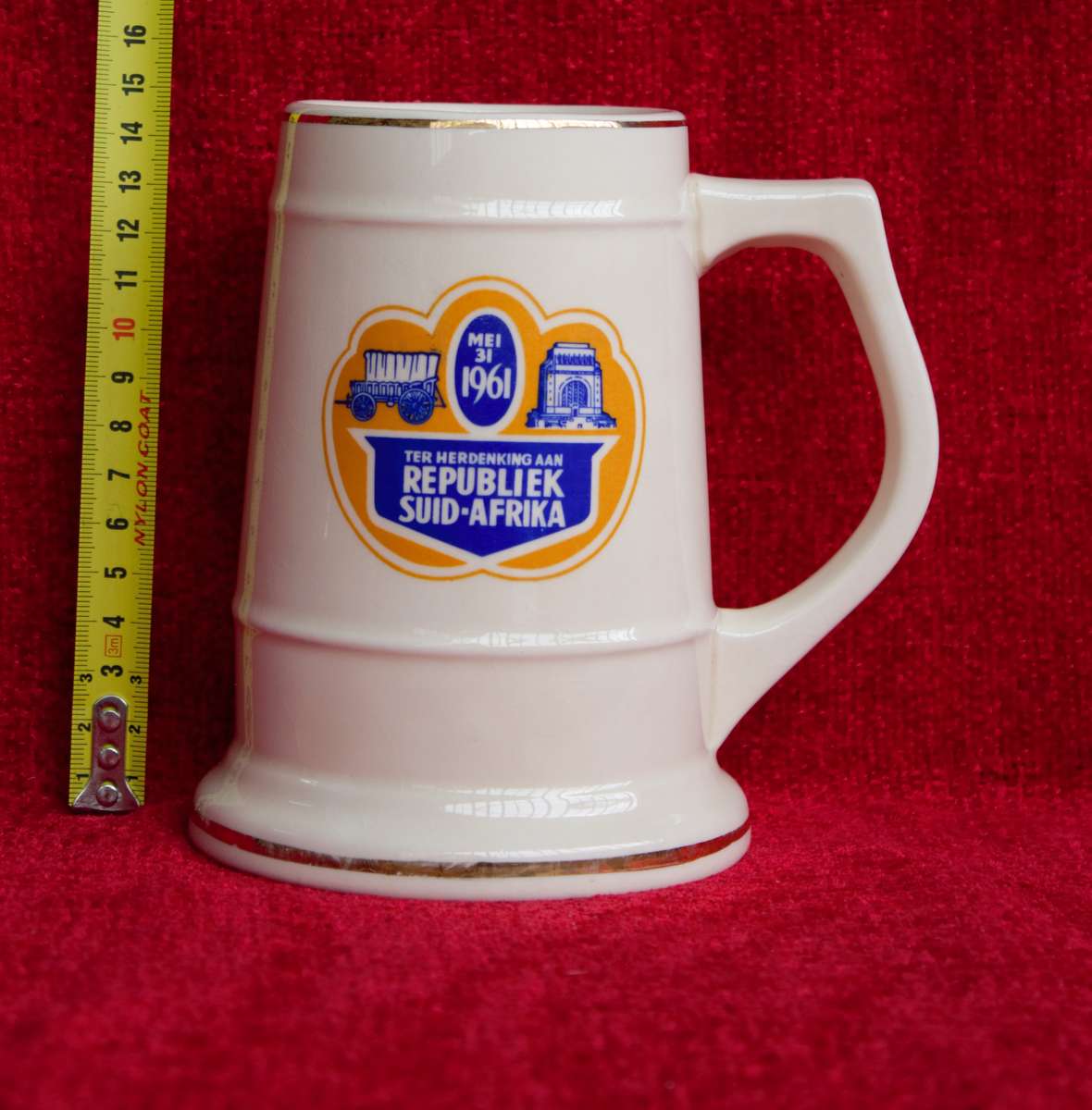31 Mei 1961 - Republiek van Suid Afrika Beer Mug