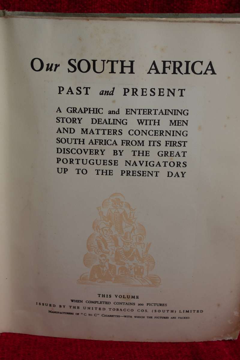 Our South Africa - Past & Present - Unsigned Cigarette Card Album - Full