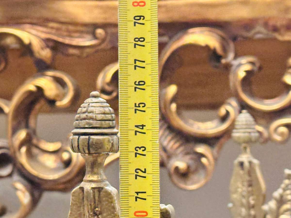 Vintage French Brass Etagere Statement Piece