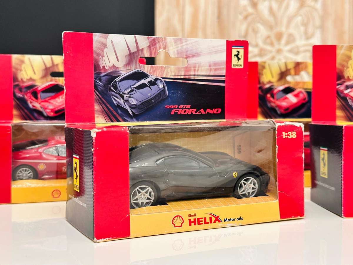 Complete Set of Vintage Ferrari Collectable Model Cars In Original Box