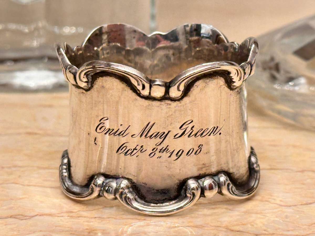 Exquisite 1908 Heavy Sterling Silver Vintage Edwardian Collectable