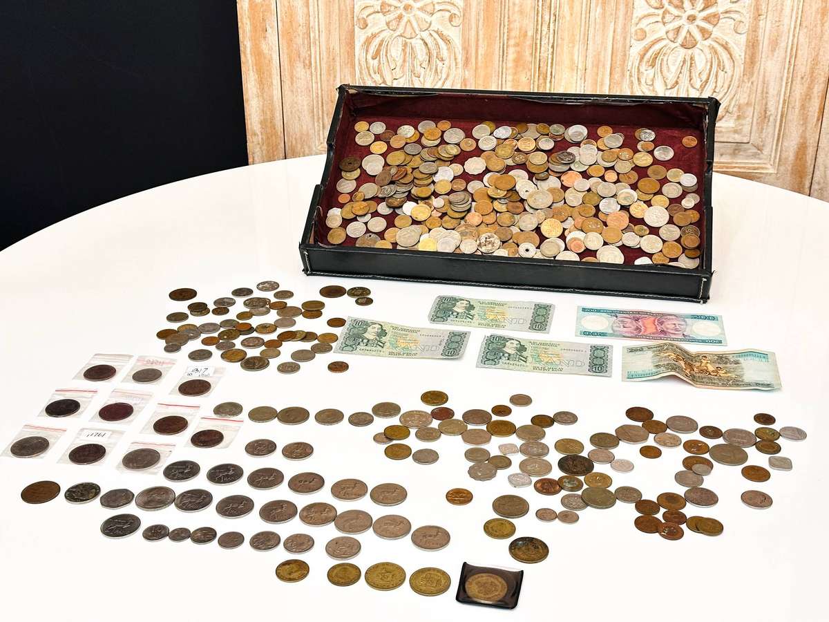 Large Selection of International & South African Coins & Notes