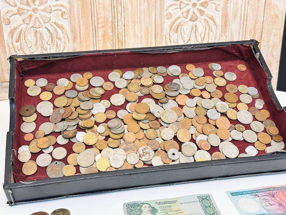 Large Selection of International & South African Coins & Notes