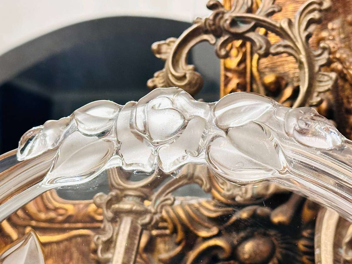 Exquisite Vintage Large Walther Glass Crystal Statement Piece