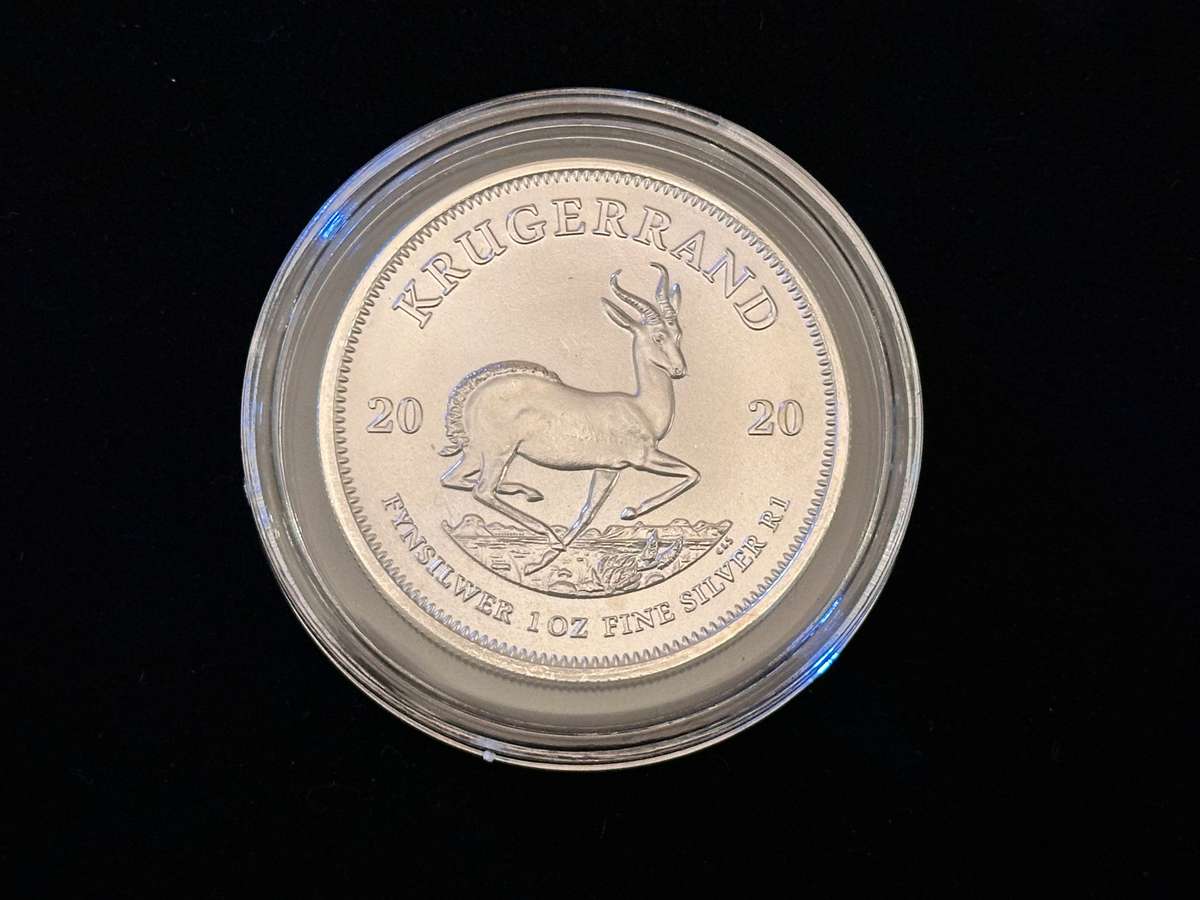 1x 2020 Silver KRUGERRAND in Capsule
