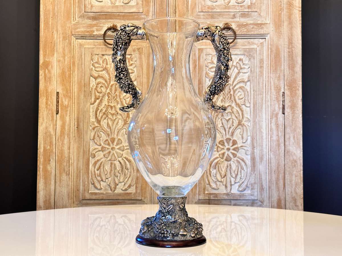 Large Ornate Vintage Statement Vase