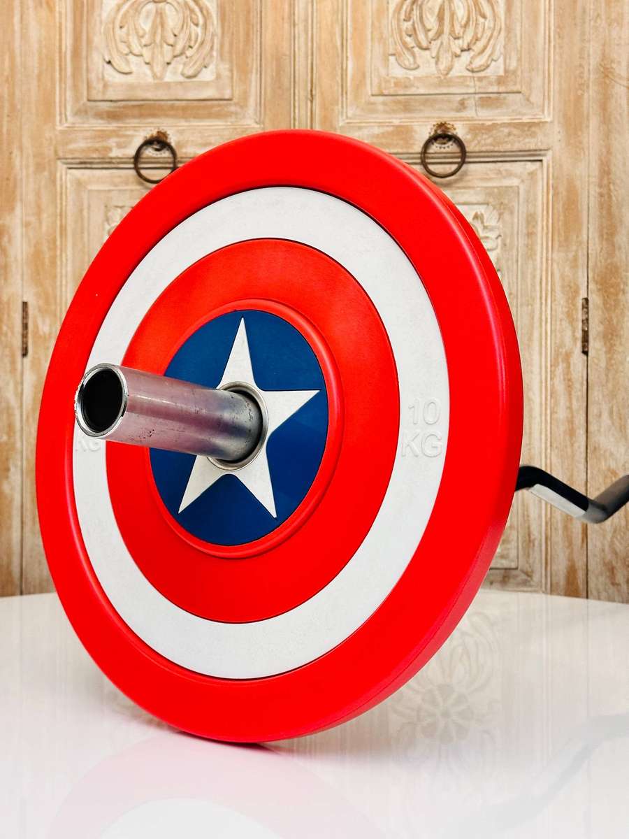 Iconic Limited Edition Captain America Olympic Weight Plates
