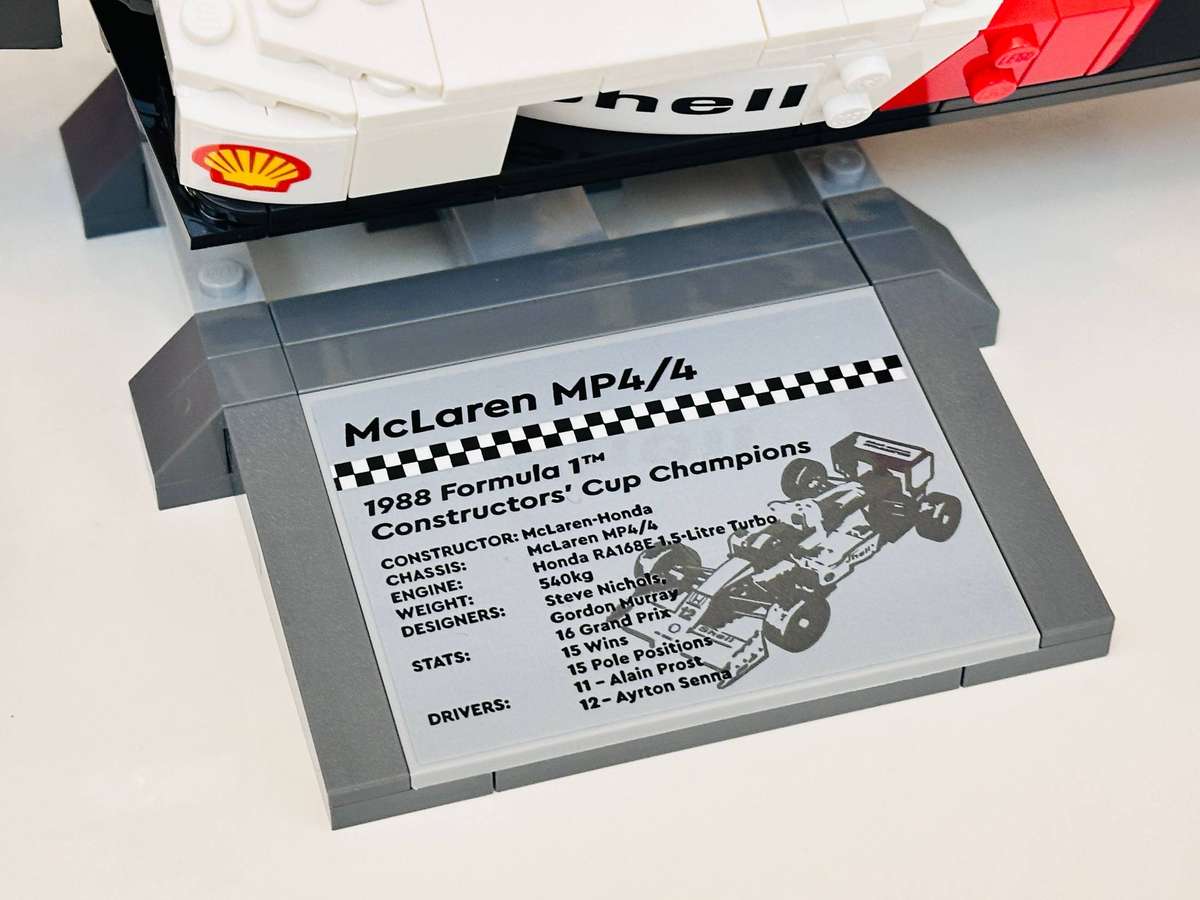 Lego Iconic Ayrton Senna McLaren F1 Collectable Model with Original Box