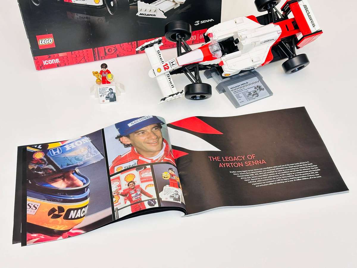 Lego Iconic Ayrton Senna McLaren F1 Collectable Model with Original Box