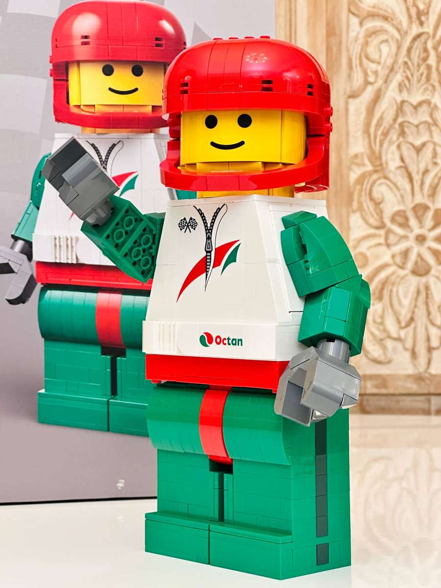 Lego Iconic Upscaled Racing Driver Minifigure Large Collectable Set with Original Box