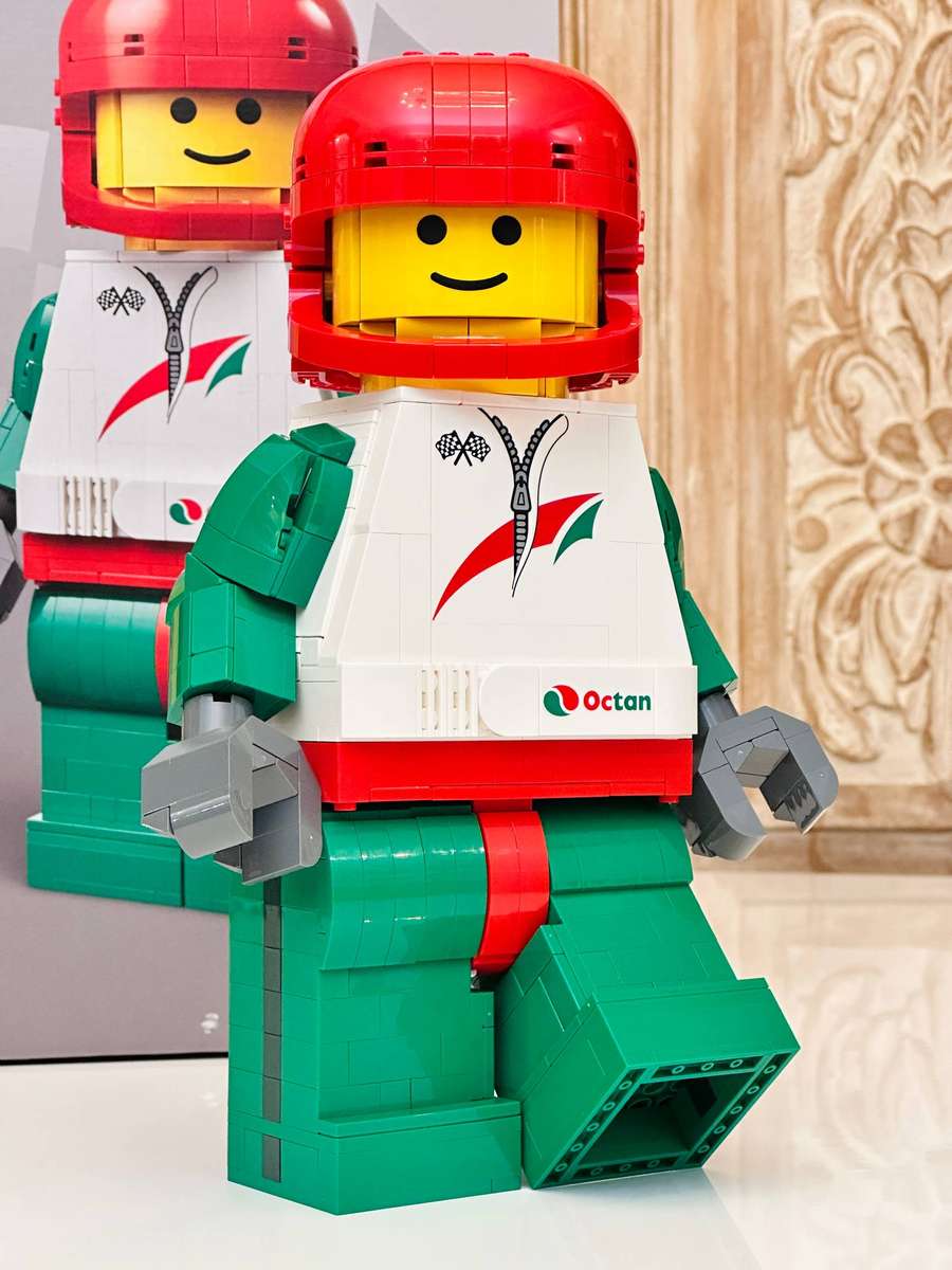 Lego Iconic Upscaled Racing Driver Minifigure Large Collectable Set with Original Box