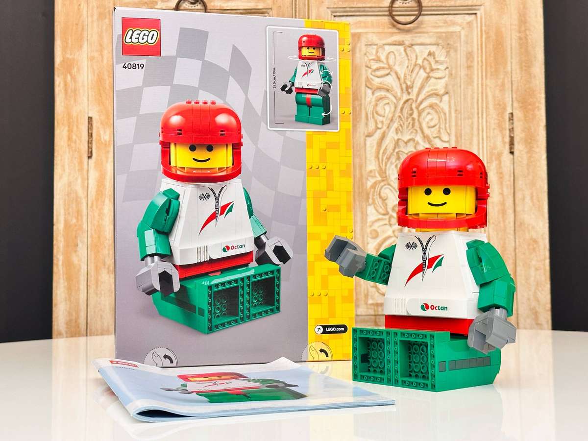 Lego Iconic Upscaled Racing Driver Minifigure Large Collectable Set with Original Box
