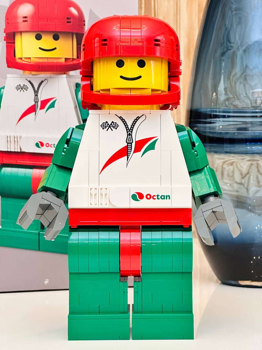 Lego Iconic Upscaled Racing Driver Minifigure Large Collectable Set with Original Box