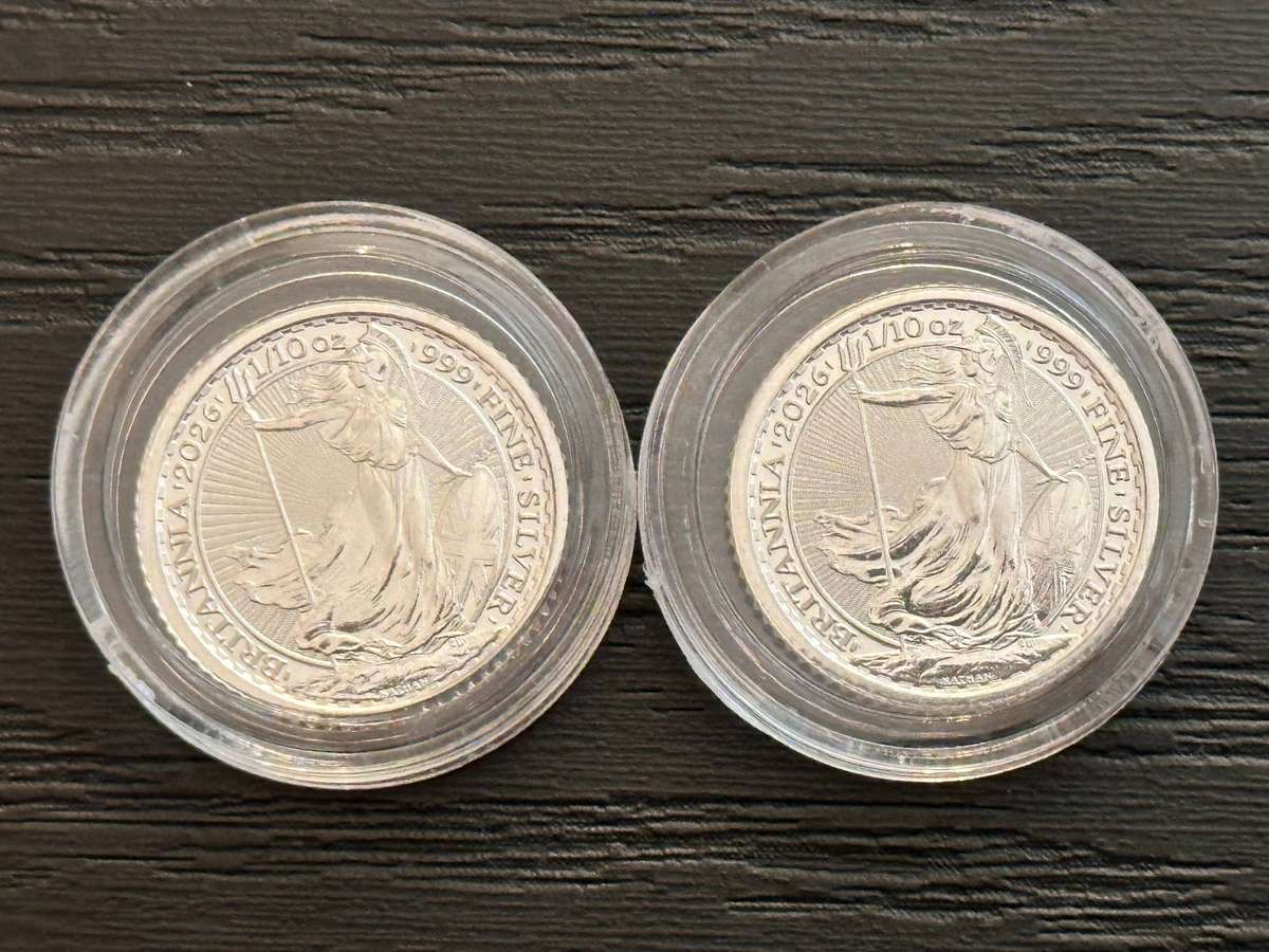 2026 Silver Britannia 1/10 Ounce Collectable Coin Set with Capsules