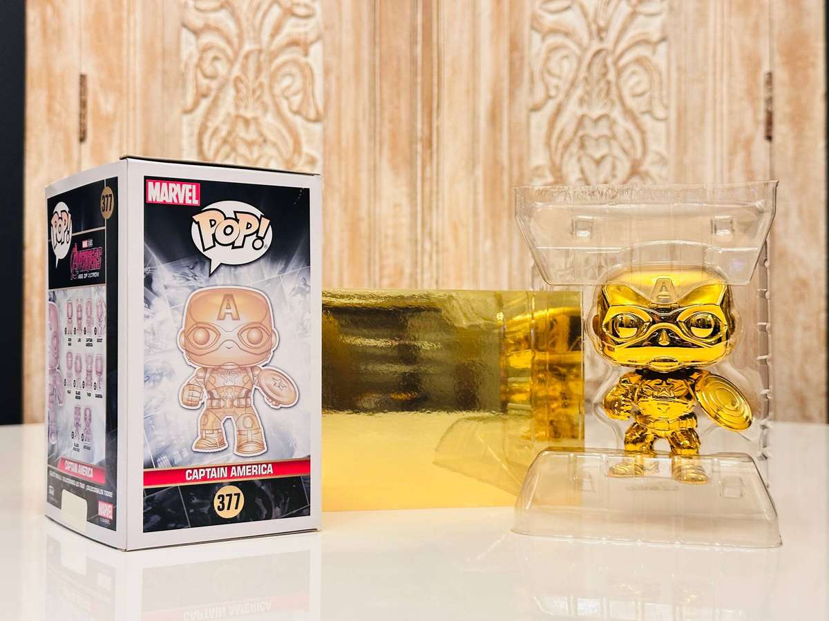 Captain America Marvel 10th Anniversary Rare Special Edition Funko Pop Bobble Head with Box