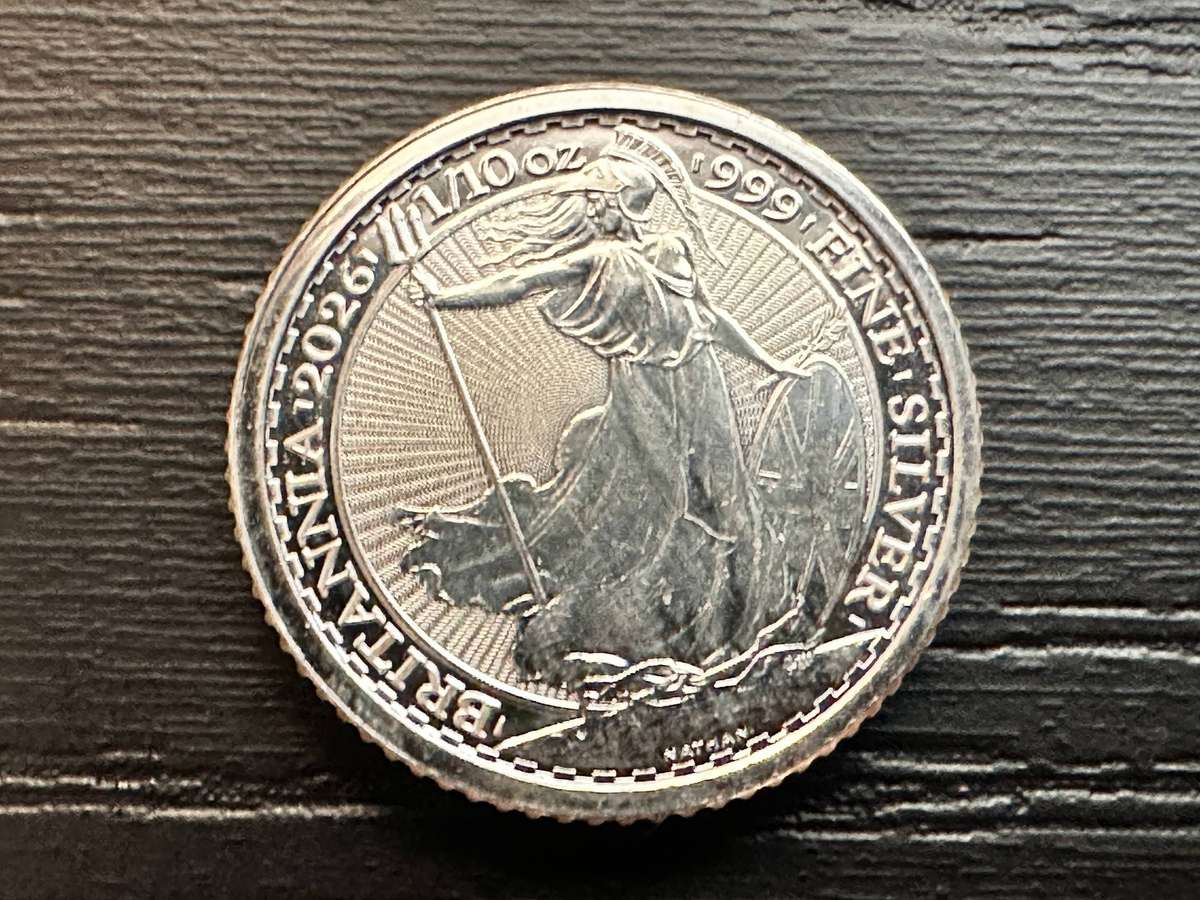 2026 Fine 999 Silver Britannia 1/10 Ounce Collectable Coin with Capsule