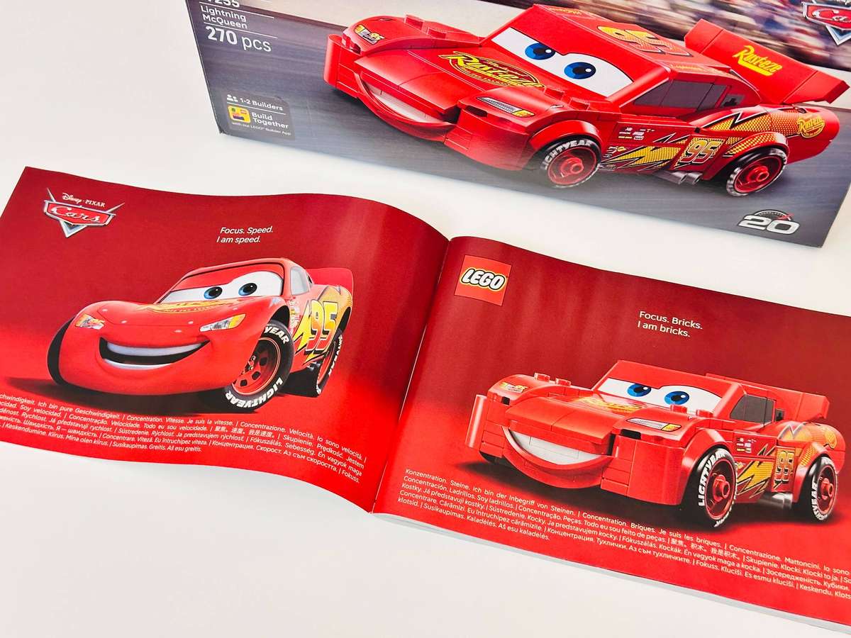 Lego Iconic Lightning McQueen 20th Anniversary Collectable Model with Original Box