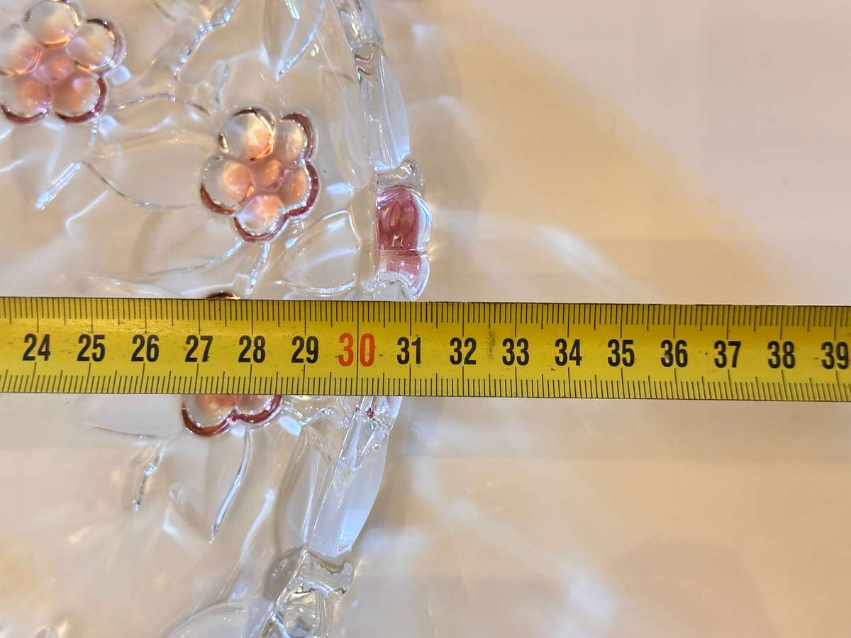 Beautiful Vintage Crystal Tiered Stand