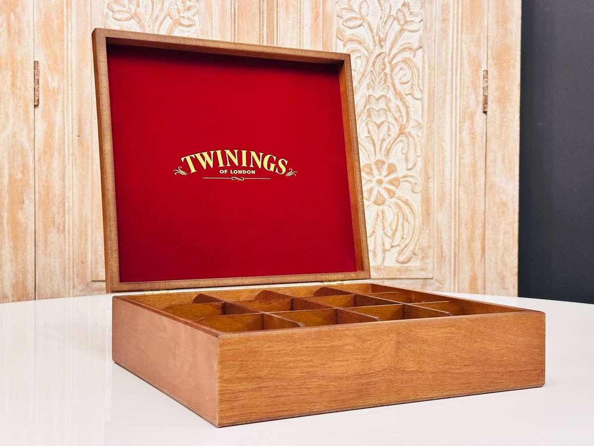 Twinings Exclusive Deluxe Large Wooden Display Tea Box