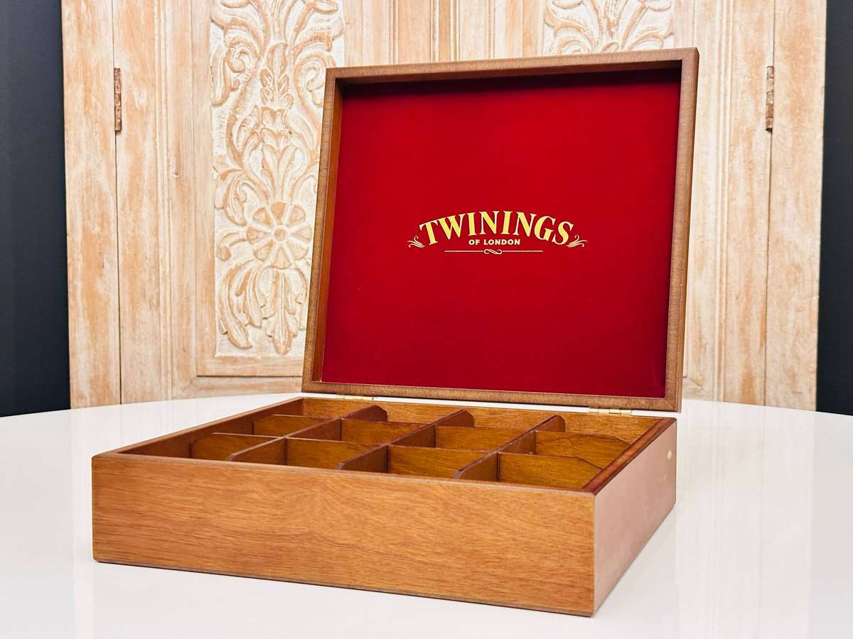 Twinings Exclusive Deluxe Large Wooden Display Tea Box