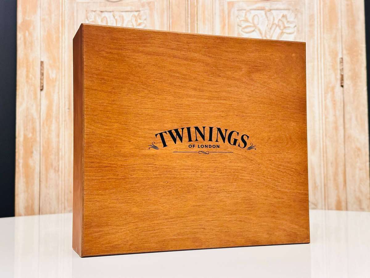 Twinings Exclusive Deluxe Large Wooden Display Tea Box