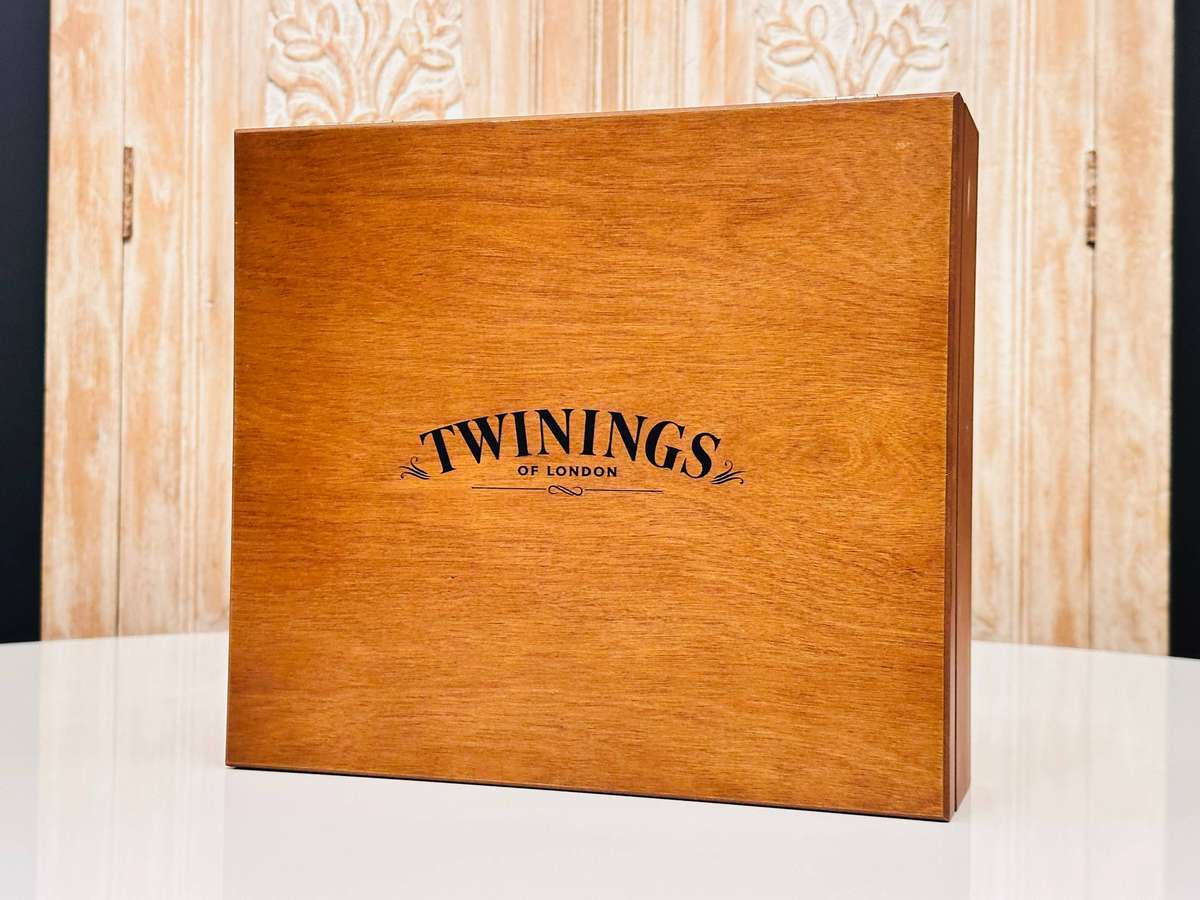 Twinings Exclusive Deluxe Large Wooden Display Tea Box
