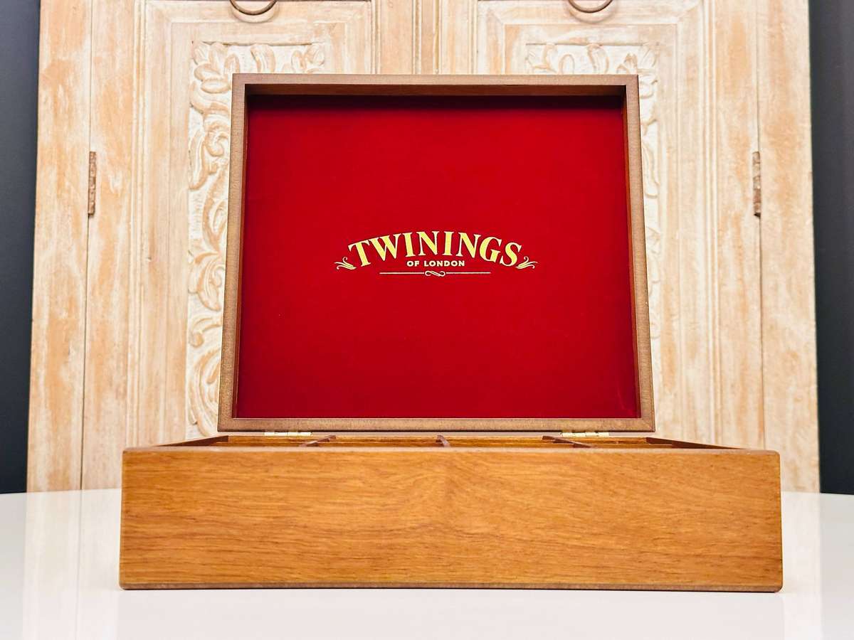 Twinings Exclusive Deluxe Large Wooden Display Tea Box