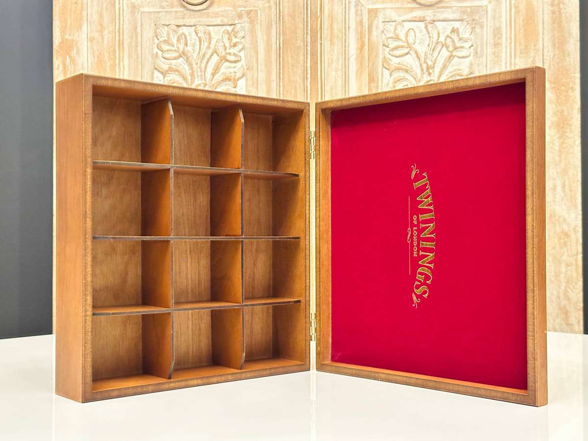 Twinings Exclusive Deluxe Large Wooden Display Tea Box