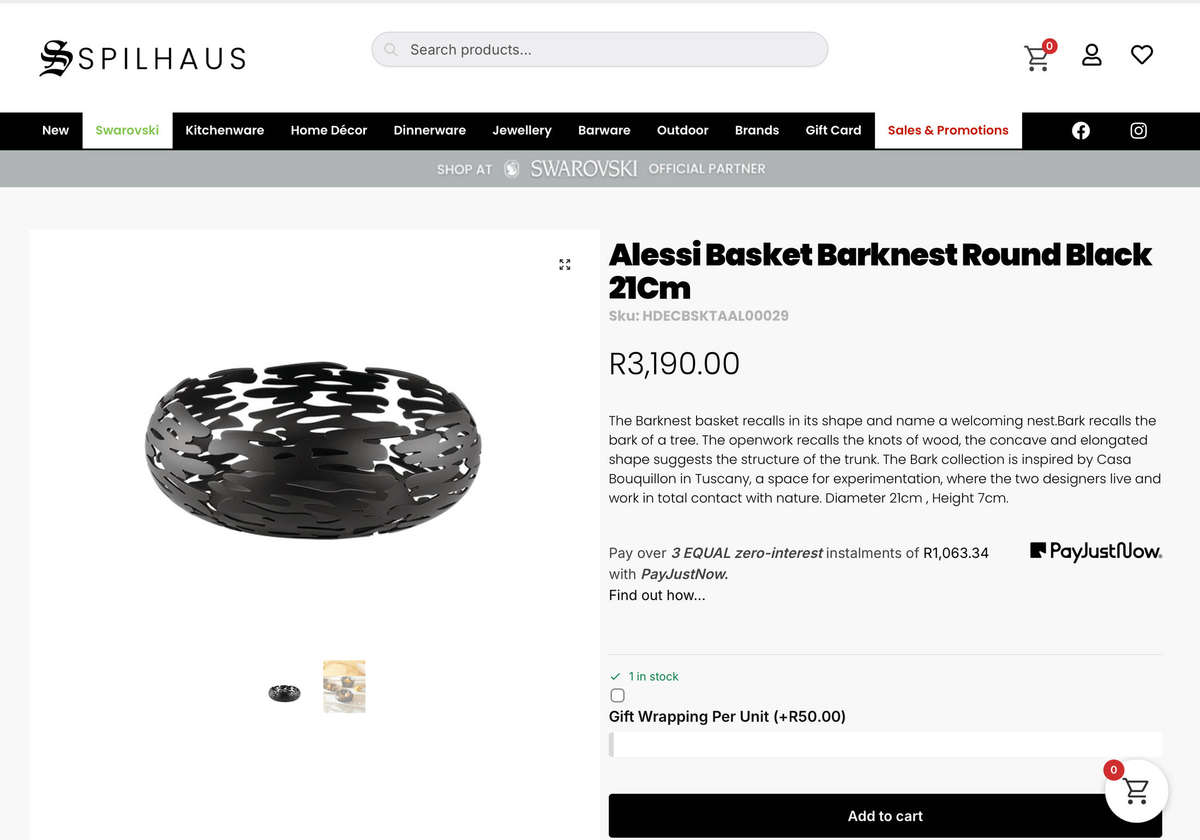 Alessi Italian Designer Statement Piece