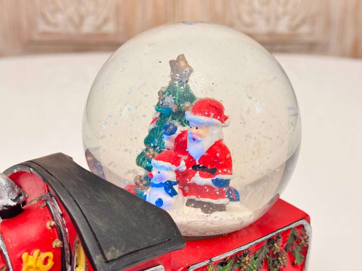 Vintage Signature Holiday Collection Large Musical Train Snow Globe with Lights