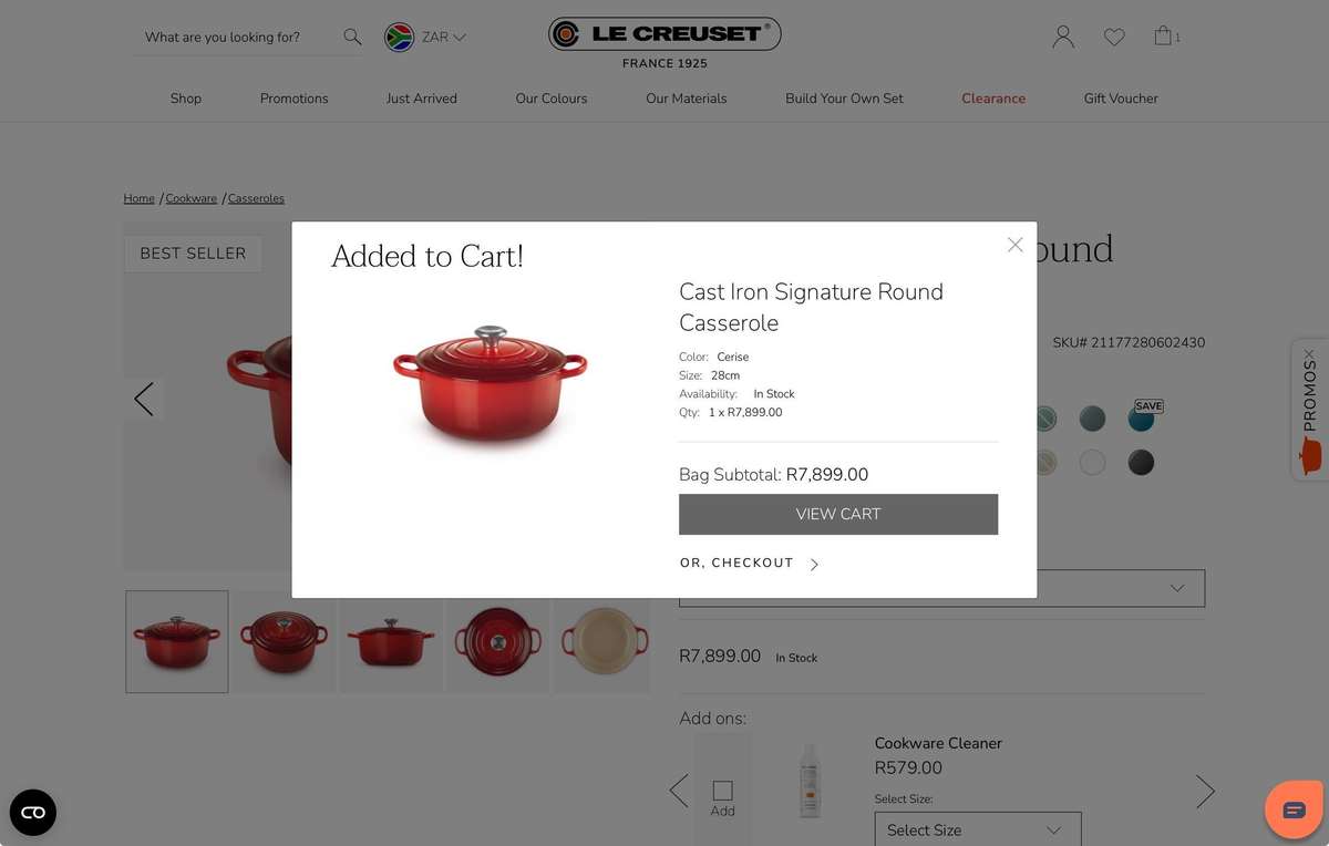 Le Creuset Cast Iron Signature Round Large Casserole