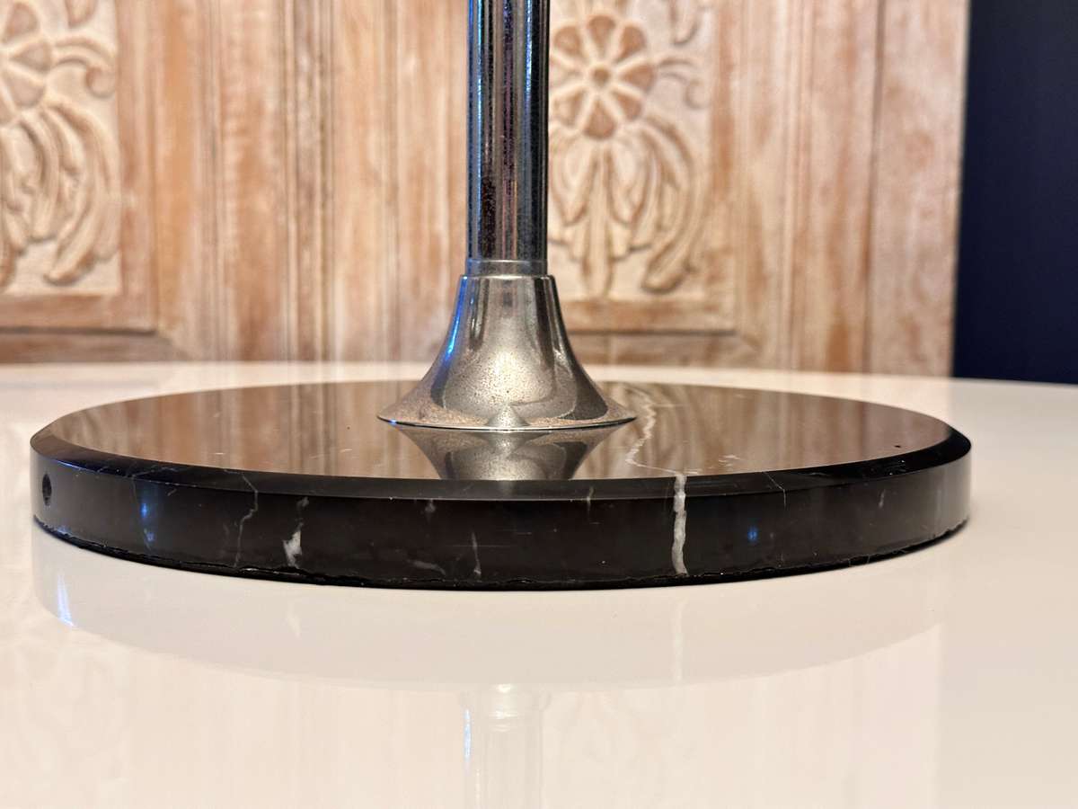 Opulent CRYSTAL Statement Floor standing Lamp With Marble Base