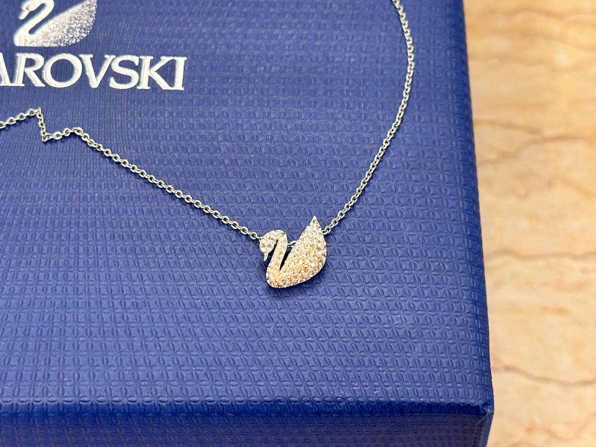 Swarovski Iconic Swan Statement Necklace