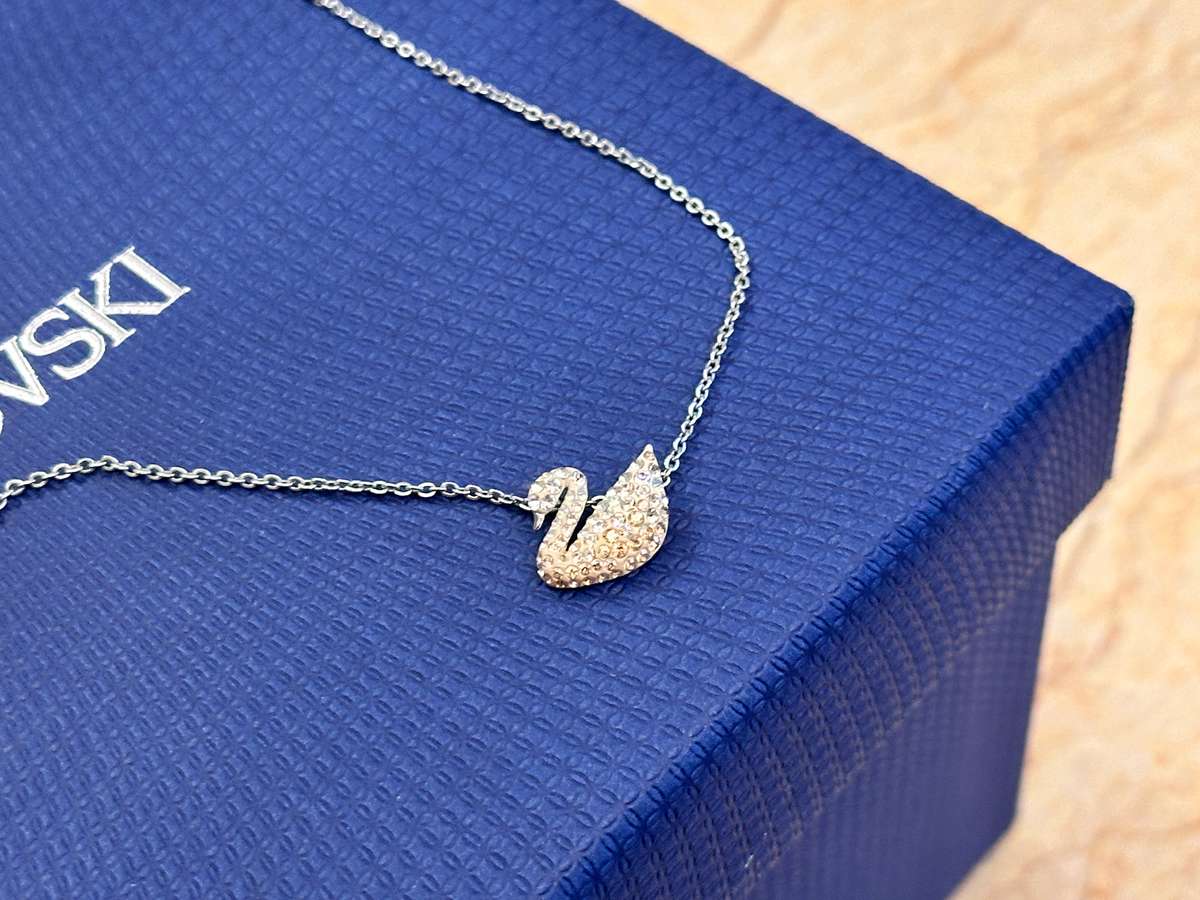 Swarovski Iconic Swan Statement Necklace