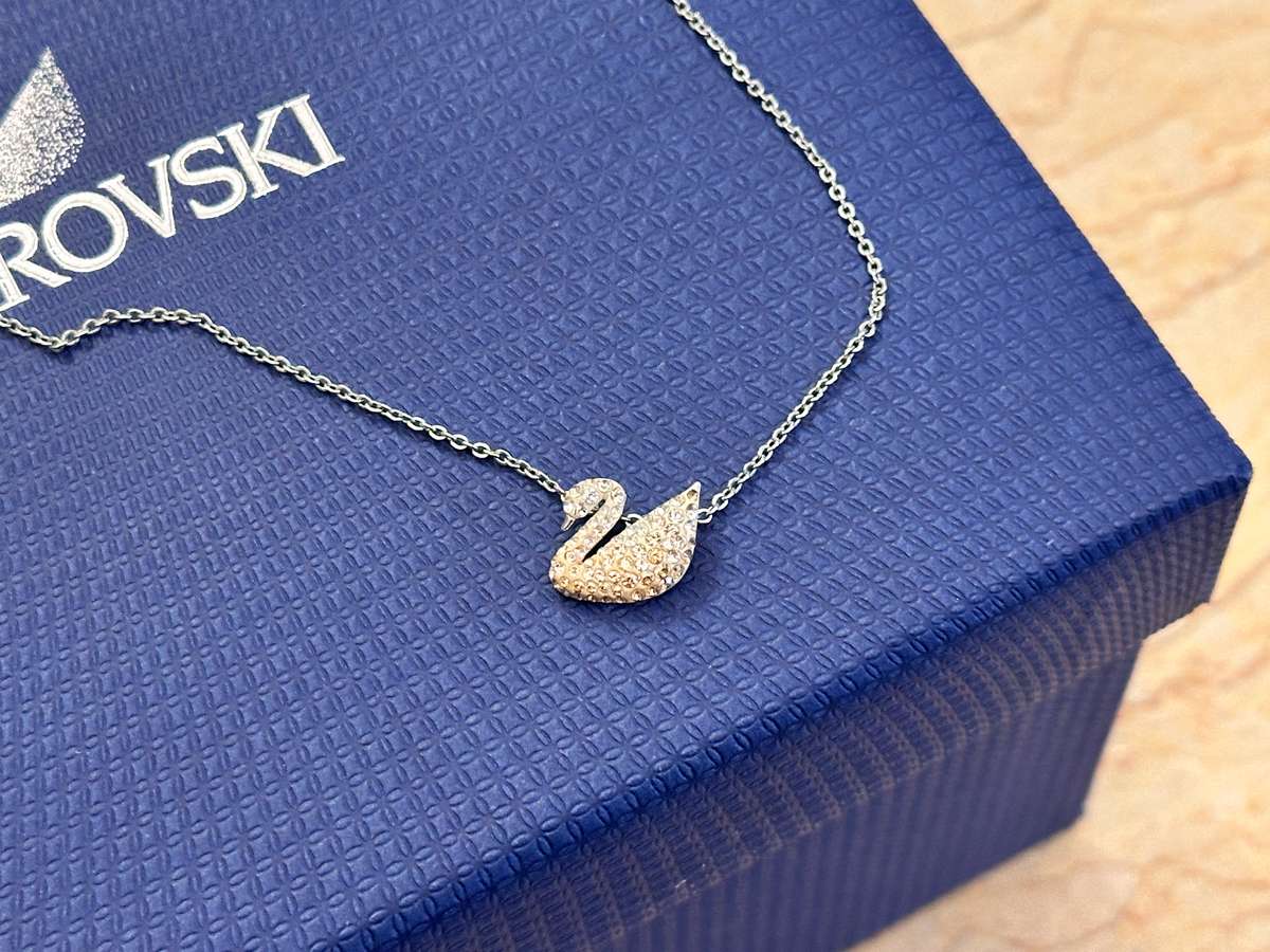 Swarovski Iconic Swan Statement Necklace
