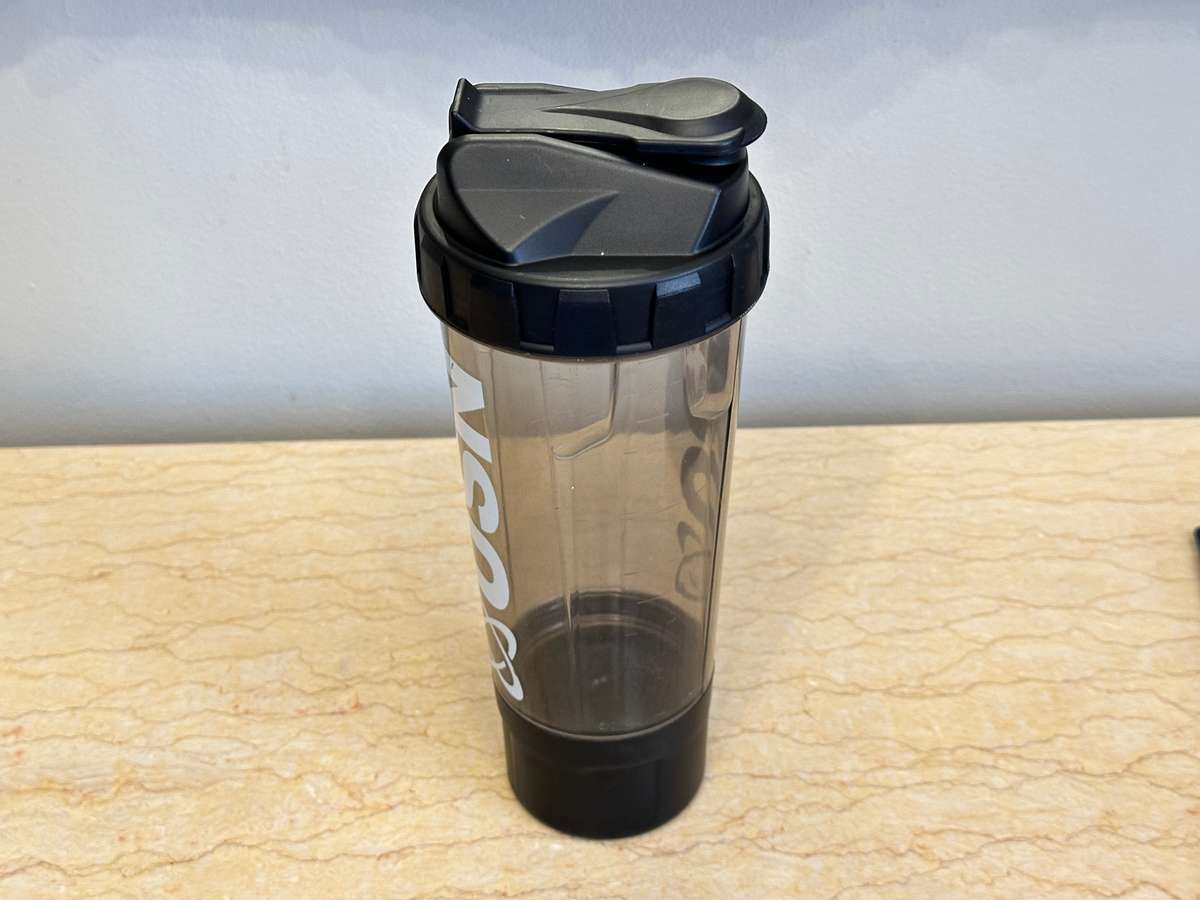 LADIES FITNESS BLUE TANK TOP WITH USN SHAKER COMBO SET