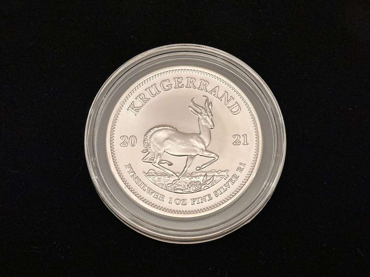 1x 2021 Silver KRUGERRAND in Capsule